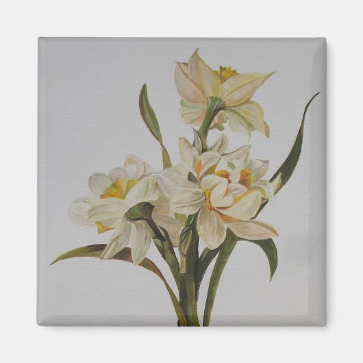 Aimant Bouquet Double Narcissi Art Floral (Devant)