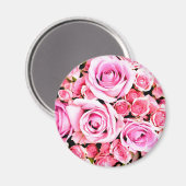 Aimant Bouquet rose (Recto/Verso)
