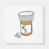 Aimant Bouteille de pilule (Devant)