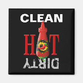 Aimant Bouteille de sauce chaude (Devant)