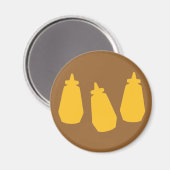 Aimant Bouteilles de moutarde (Recto/Verso)