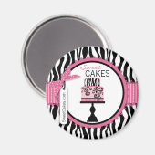 Aimant Boutique Chic Cake Bakery (Recto/Verso)