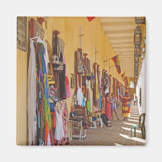 Aimant Boutiques de souvenirs en Carthagène Colombie (Devant)
