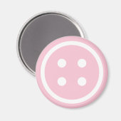 Aimant Bouton à coudre rose mou (Recto/Verso)