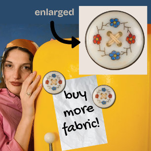 Aimant Bouton à coudre Vintage mignon