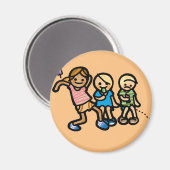 Aimant bouton autour. (Recto/Verso)