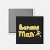 Aimant Bouton Banana Man (Recto/Verso)