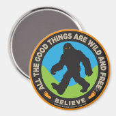 Aimant Bouton coloré Bigfoot (Recto/Verso)