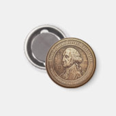 Aimant Bouton de campagne de George Washington (Recto/Verso)
