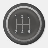 Aimant Bouton de changement d'engrenage pour Geeks Nerd (Devant)