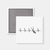 Aimant Bouton de coeur de plongée SCUBA (Recto/Verso)