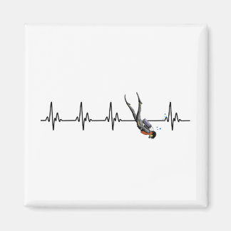 Aimant Bouton de coeur de plongée SCUBA