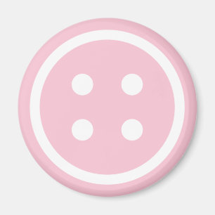 Aimant Bouton de couture rose mignon