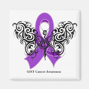 Aimant Bouton de papillon tribal du GIST Cancer