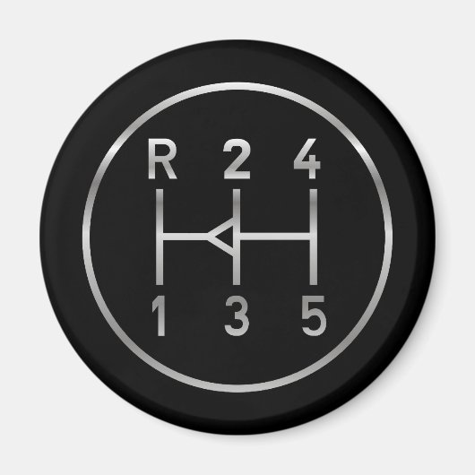 Aimant Bouton de train de sport, motif de poste de transm (Devant)