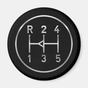 Aimant Bouton de vitesse de voiture de sport, motif de