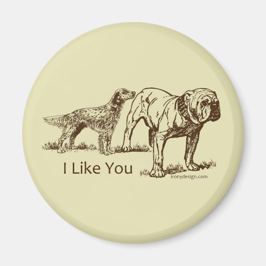 Aimant Bouton des nids de chien (Devant)