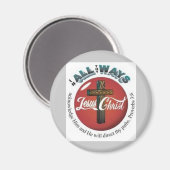 Aimant Bouton Jésus-Christ (Recto/Verso)