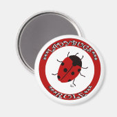 Aimant Bouton Ladybug (Recto/Verso)