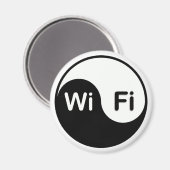 Aimant Bouton magnétique wi-fi Yin Yang (Recto/Verso)