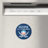 Aimant bouton Obama-Hope-All-Ye-Abandon (In Situ (Lave-vaisselle))