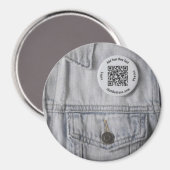 Aimant bouton personnalisé de 3 pouces (Recto/Verso)