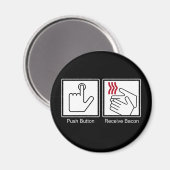 Aimant Bouton poussoir, Bacon de réception - Distributeur (Recto/Verso)