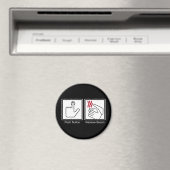Aimant Bouton poussoir, Bacon de réception - Distributeur (In Situ (Lave-vaisselle))