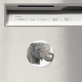 Aimant Bouton rond éléphant trompette (In Situ (Lave-vaisselle))