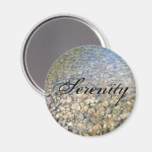 Aimant Bouton Serenity Lake Rock (Recto/Verso)
