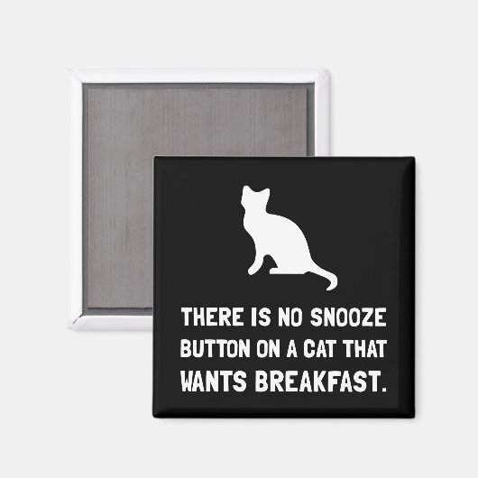 Aimant Bouton Snooze Chat (Recto/Verso)