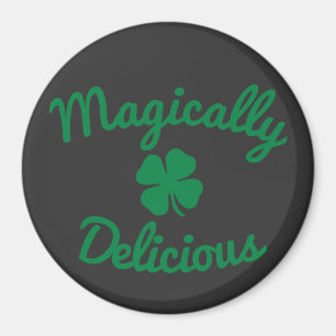 Aimant Bouton T-Shirt MAGIQUEMENT DÉLICIEUX POUR 4 FEUILL