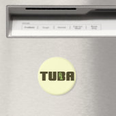 Aimant Bouton Tuba vert (In Situ (Lave-vaisselle))