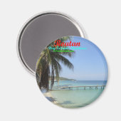 Aimant Boutons de Roatan, Îles de la Baie, Honduras (Recto/Verso)