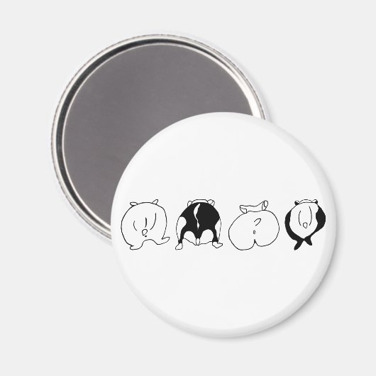 Aimant Boutons Hamster (Recto/Verso)
