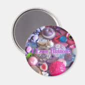 Aimant Boutons I Love (Recto/Verso)