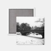 Aimant Bow Bridge Winter Central Park NYC (Recto/Verso)