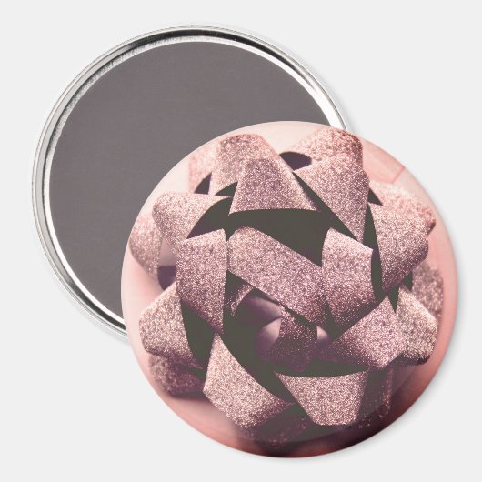 Aimant Bow or rose cadeau (Recto/Verso)