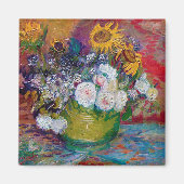 Aimant Bowl avec fleurs, Van Gogh (Devant)