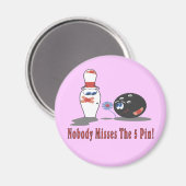 Aimant Bowling 5 broches (Recto/Verso)