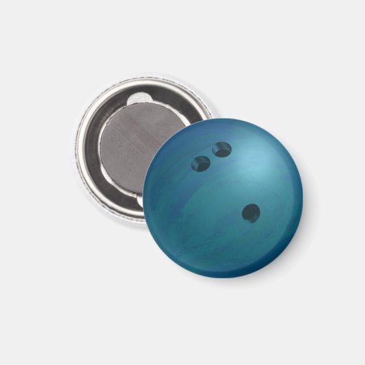 Aimant Bowling Ball Blue (Recto/Verso)