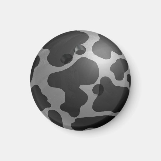 Aimant Bowling Ball Cow Grey (Devant)