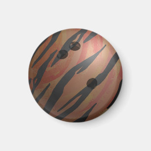 Aimant Bowling Ball Tiger Orange