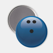 AIMANT BOWLING BLEU (Recto/Verso)