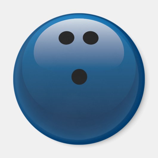 AIMANT BOWLING BLEU (Devant)