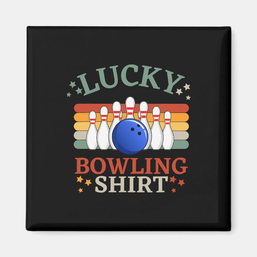 Aimant Bowling Drôle C'Est Mon Équipe De Frappe De Bowlin (Devant)