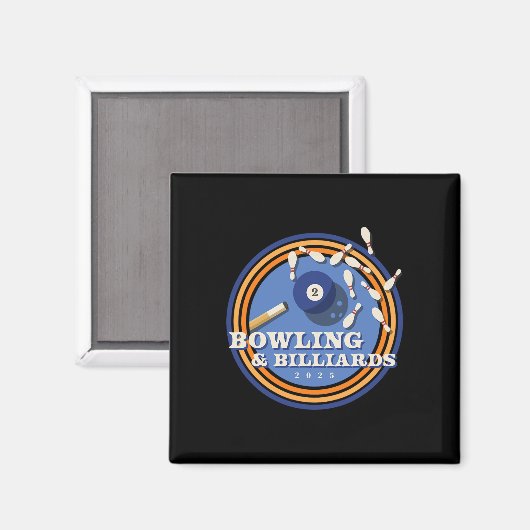 Aimant Bowling Et Billard - 2 Ll (Recto/Verso)