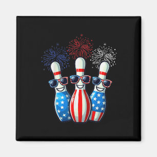 Aimant Bowling Fireworks American Usa Drapeau Sungles 4e
