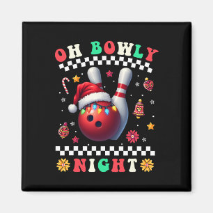 Aimant Bowling Noël Oh Bowly Nuit Père Noël