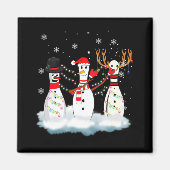 Aimant Bowling Pyjama Lumières Reindeer Père Noël Fun (Devant)